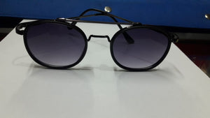 Aviator Black with golden border Sunglasses